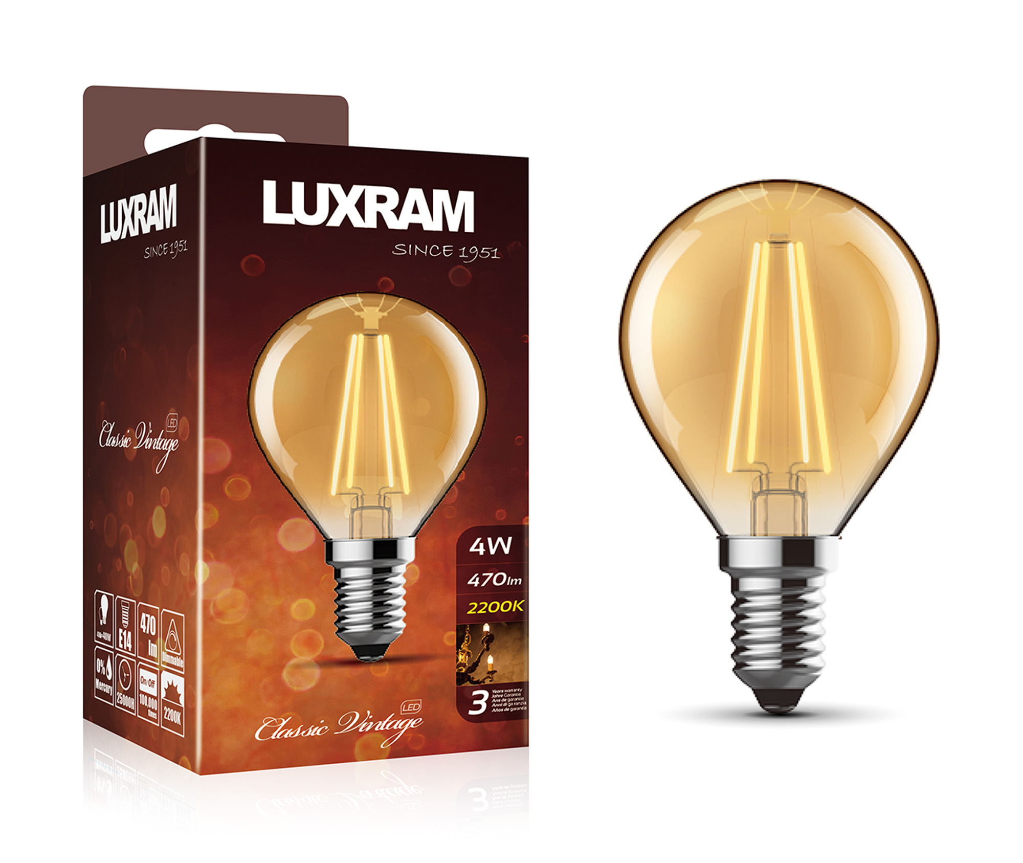 Value Vintage LED Lamps Luxram Vintage